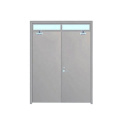 bangladesh style residential  louvered security exterior entry steel fire exit door with glass